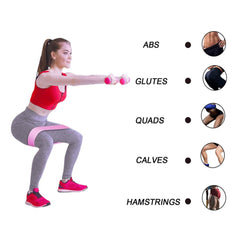 Three Piece Resistance Bands Elastic Fitness Exercise Set