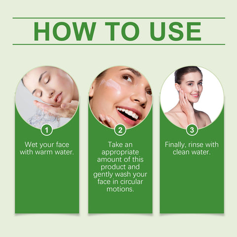 Green Tea Cleansing Gel Oil Control Moisturizing Skincare Set