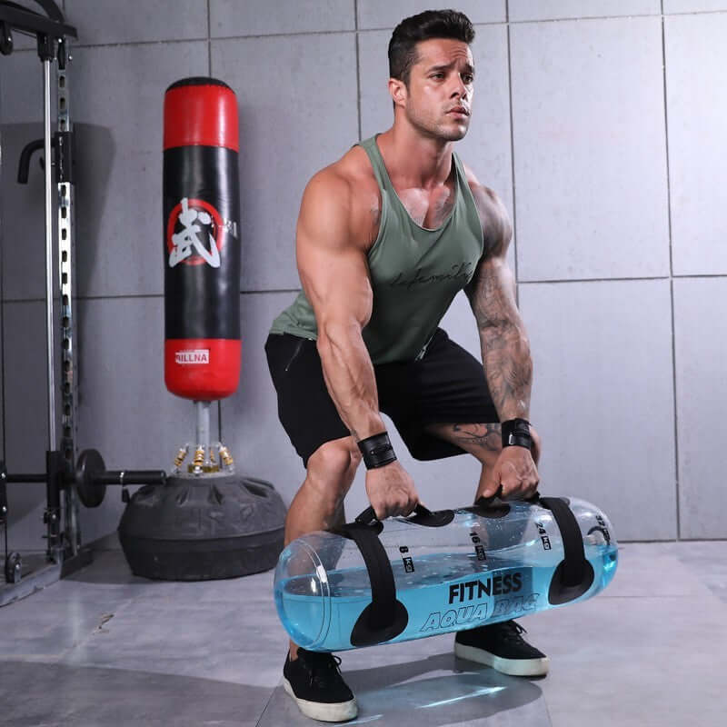 Transparent Water Dumbbell Cylindrical Weight Training Equipment