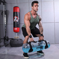 Transparent Water Dumbbell Cylindrical Weight Training Equipment