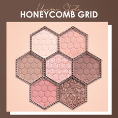 Honeycomb Hexagonal Star Diamond Eyeshadow Palette 12 Colors