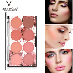 Eight Color Matte Blush Palette Natural Makeup