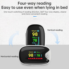 Reusable Lightweight Finger Pulse Oximeter Outdoor Sports Use