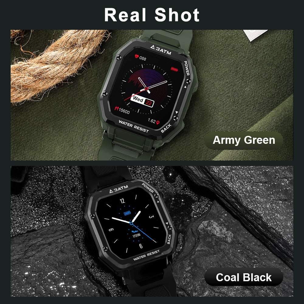 Rugged Smart Watch Outdoor Sports Fitness Tracker