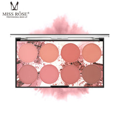 Eight Color Matte Blush Palette Natural Makeup