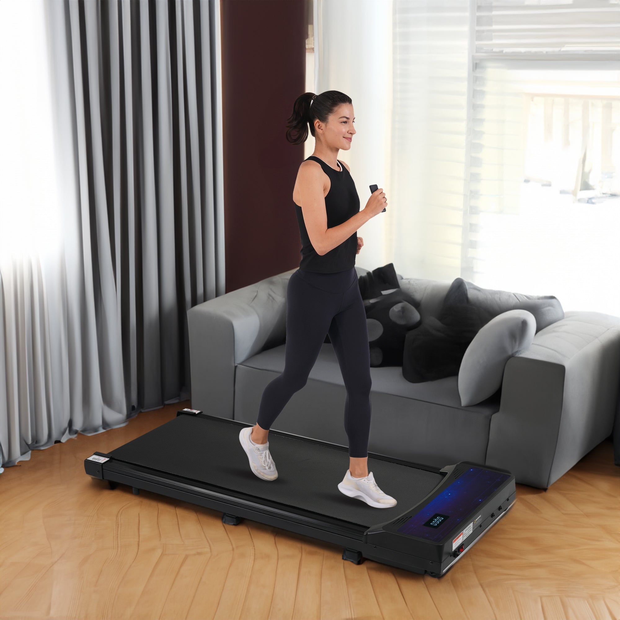 2.5HP Walking Pad Under Desk Treadmill 300LBS Capacity