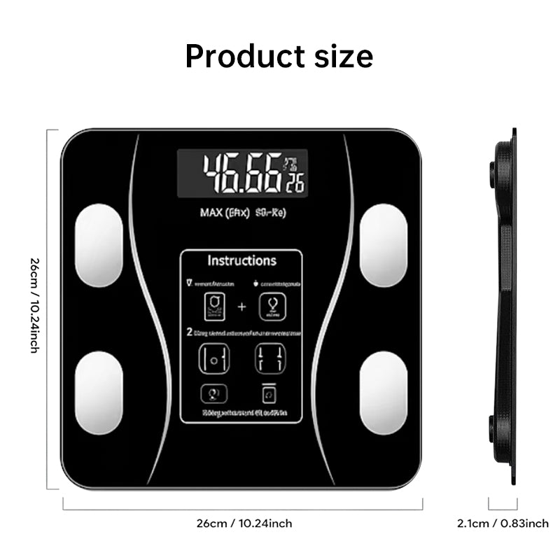 Bluetooth Smart Scale Full Body Analysis Fitness App
