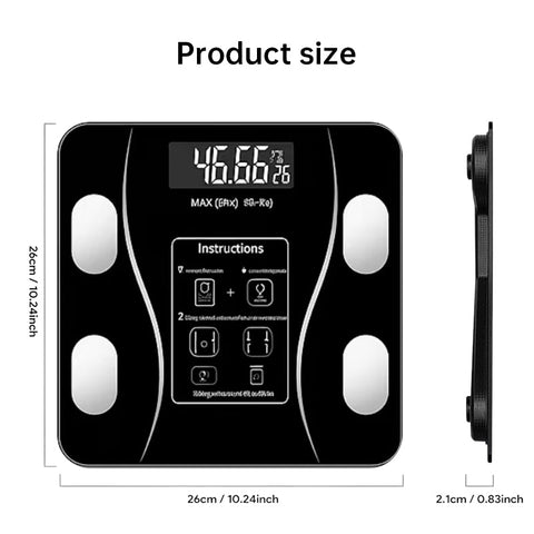 Bluetooth Smart Scale Full Body Analysis Fitness App