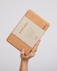 Cork Yoga Block Set Balance Stretching Exercise Support