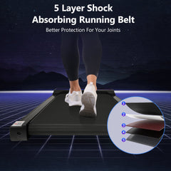 2.5HP Walking Pad Under Desk Treadmill 300LBS Capacity