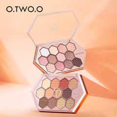Honeycomb Hexagonal Star Diamond Eyeshadow Palette 12 Colors