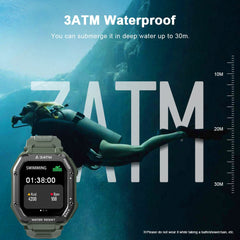 Rugged Smart Watch Outdoor Sports Fitness Tracker