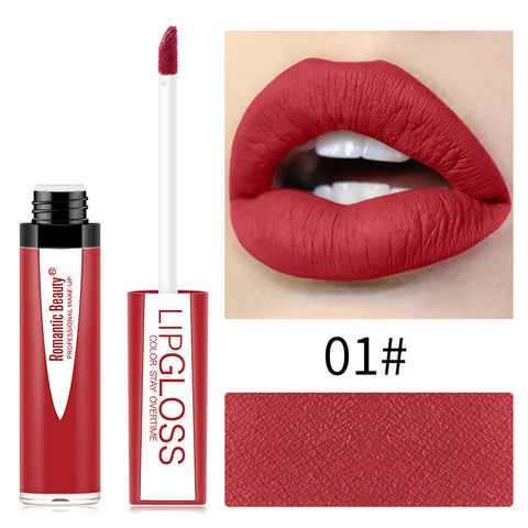 Romantic Beauty Waterproof Non Stick Matte Lip Glaze Gloss