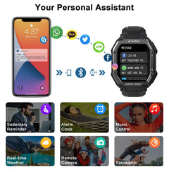 Rugged Smart Watch Outdoor Sports Fitness Tracker