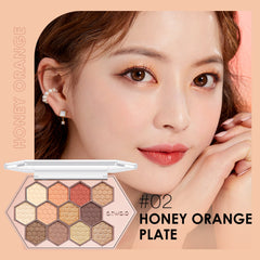 Honeycomb Hexagonal Star Diamond Eyeshadow Palette 12 Colors
