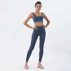 Sportswear Yoga Sets Leggings Crop Tops Activewear