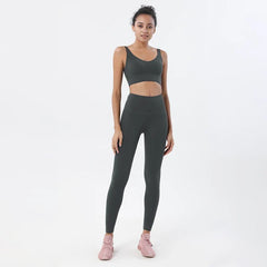 Sportswear Yoga Sets Leggings Crop Tops Activewear