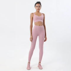 Sportswear Yoga Sets Leggings Crop Tops Activewear