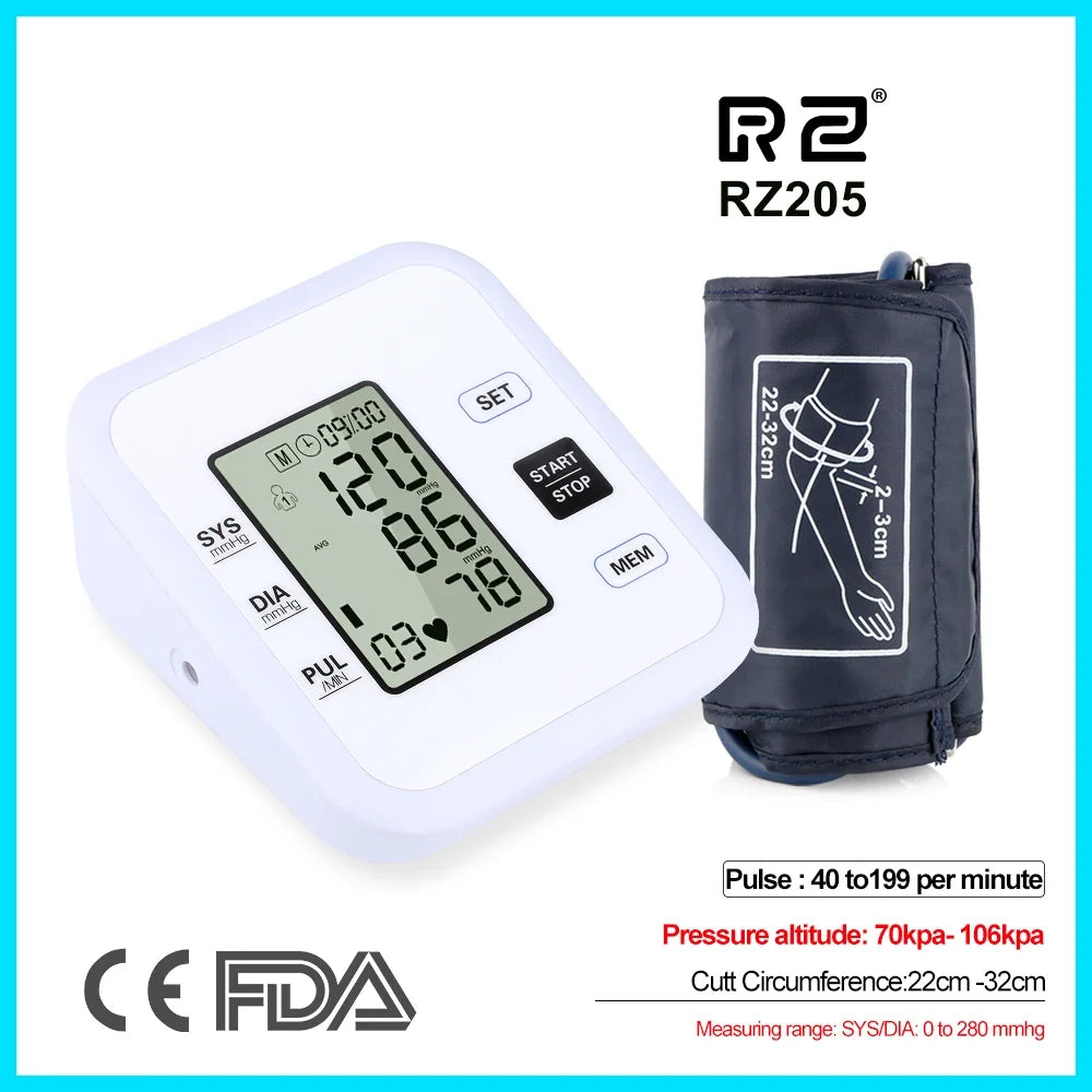 Arm Blood Pressure Monitor Heart Rate Pulse Meter