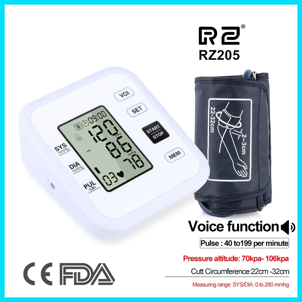 Arm Blood Pressure Monitor Heart Rate Pulse Meter