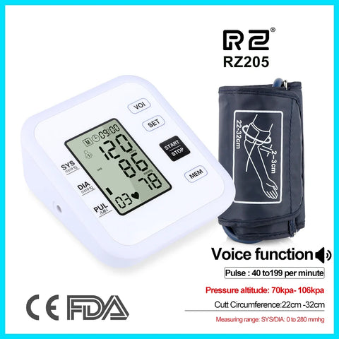 Arm Blood Pressure Monitor Heart Rate Pulse Meter