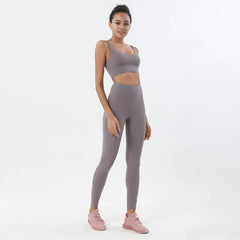 Sportswear Yoga Sets Leggings Crop Tops Activewear