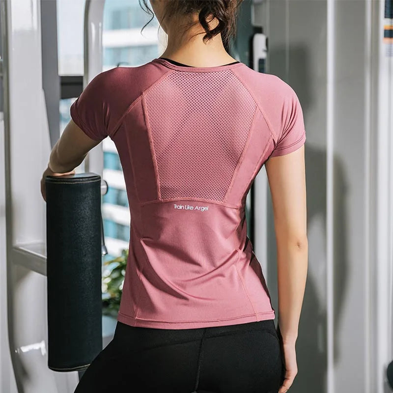 Women's Mesh Sports T Shirts Active Living