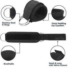 Ankle Straps Resistance Bands Fitness Workout Exercise Set