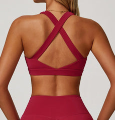 Women's Backless Sports Bra Quick Dry Push Up Yoga Top