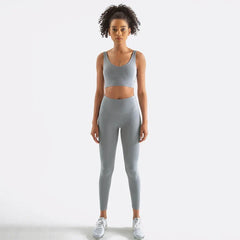 Sportswear Yoga Sets Leggings Crop Tops Activewear