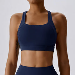 Women's Backless Sports Bra Quick Dry Push Up Yoga Top