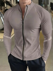Men's Compression Sports Jacket Gym Running Quick Dry