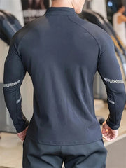 Men's Compression Sports Jacket Gym Running Quick Dry