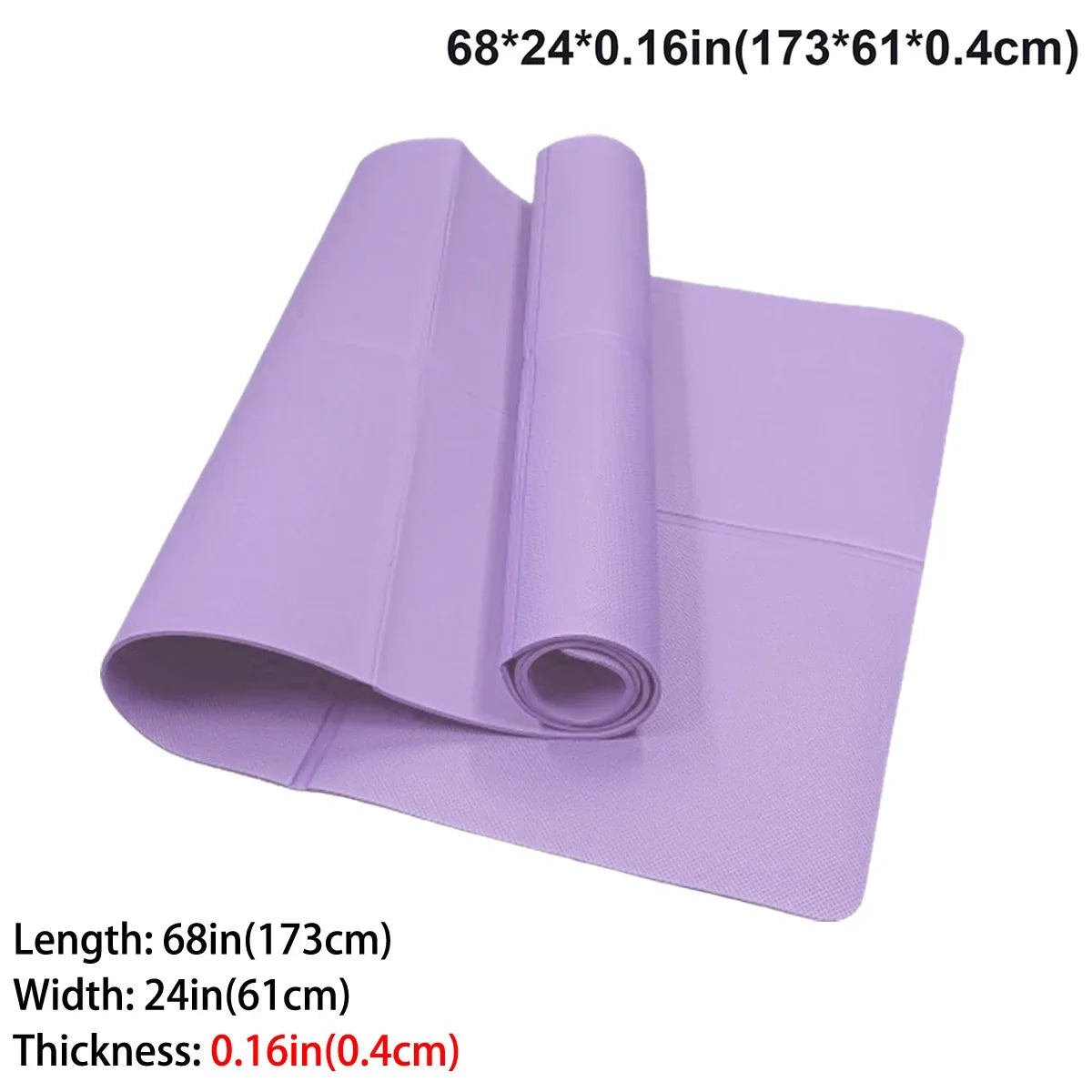 Foldable Eco Friendly EVA Yoga Mat Travel Fitness Exercise