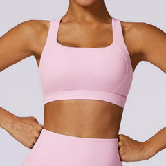 Women's Backless Sports Bra Quick Dry Push Up Yoga Top