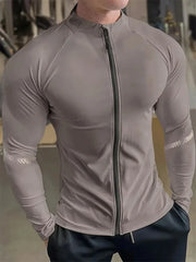 Men's Compression Sports Jacket Gym Running Quick Dry