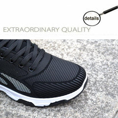 Casual Sneakers Cushioning Outdoor Running Shoes For Men Non-slip Sport Shoes Professional Athletic Training Men Air Trail Mesh Sneakers Walking Cross Training Tennis Sports Sneakers